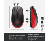 LOGITECH M190 Red - 591051 - zdjęcie 10